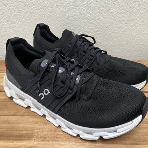 On Cloudswift 3 Running Black Athletic Shoes